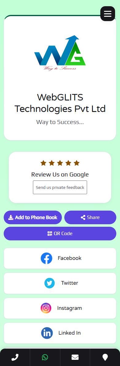 Classic Light theme &mdash; BizGo Digital Business Page