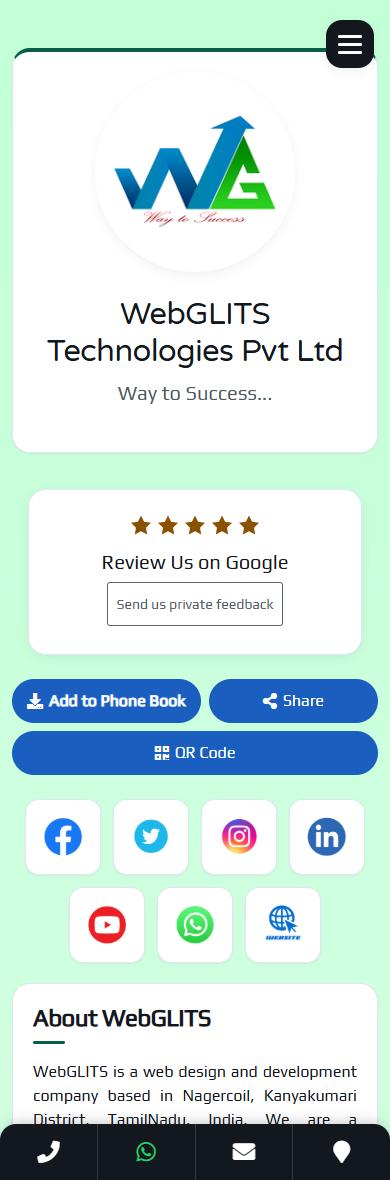 Icon Grid design &mdash; BizGo Digital Business Page