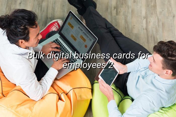 Second example of bulk digital business cards for employees on a mobile screen