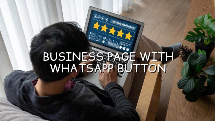 Business page with WhatsApp button on BizGo