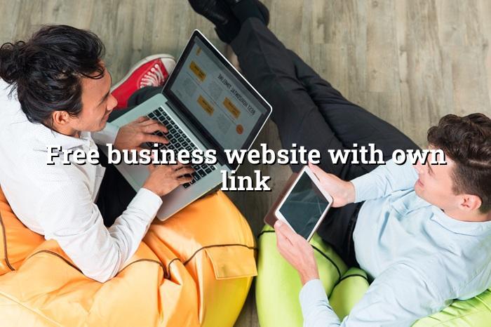 Free business website with own link for Indian businesses