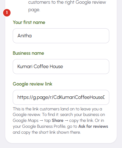 Review Engine settings — 1
