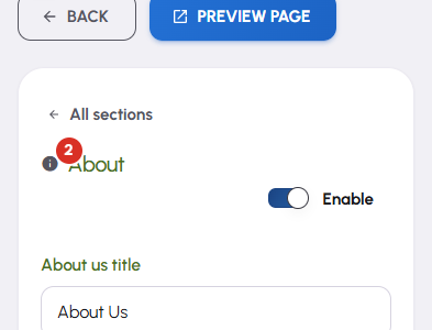 The page editor — 2