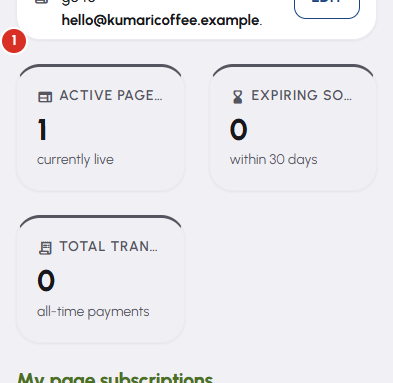 Subscriptions & billing — 1